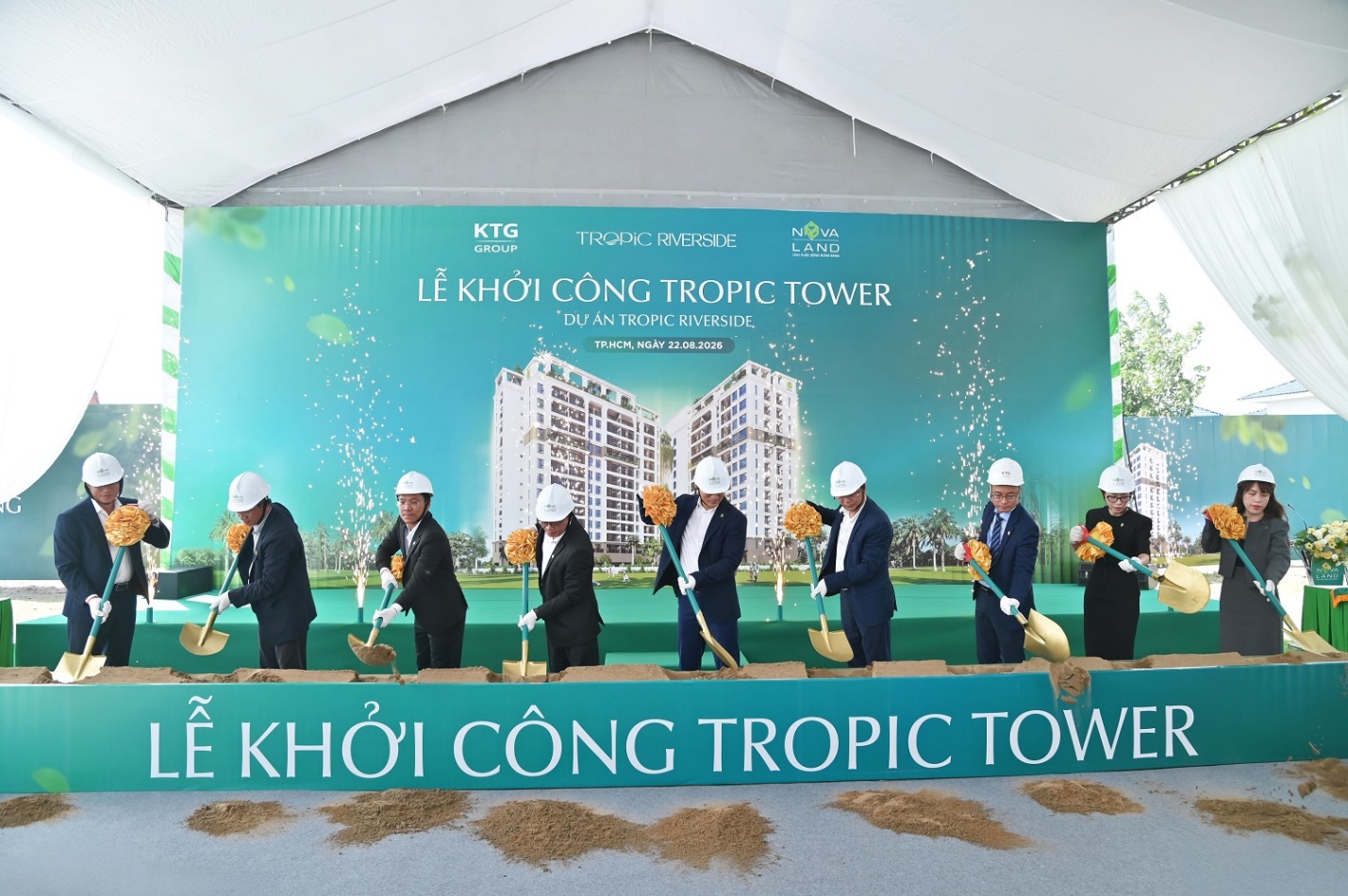 Novaland khởi công dự án cao tầng ngay ga Long Trường của tuyến Thủ Thiêm - Long Thành - Ảnh 1. Novaland khởi công dự án cao tầng ngay ga Long Trường của tuyến Thủ Thiêm - Long Thành - Ảnh 1.
