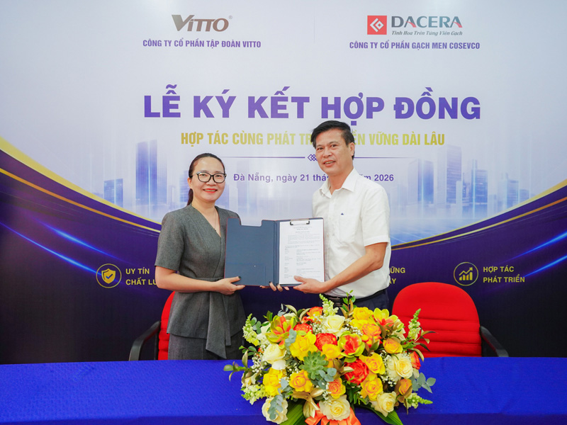 VITTO bắt tay COSEVCO phát triển dòng gạch kiến trúc cao cấp- Ảnh 1.