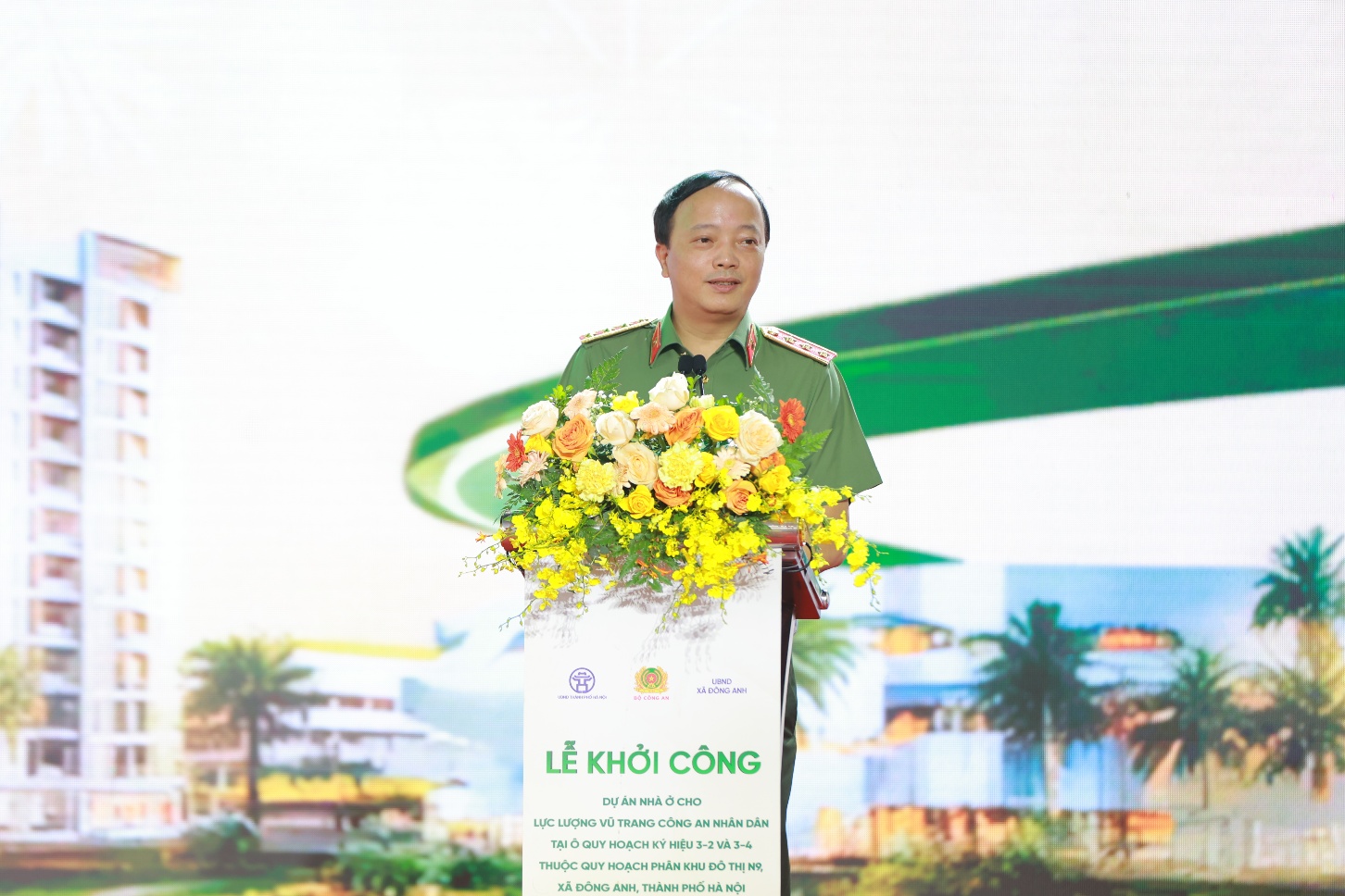 Khởi công Dự án nhà ở cho lực lượng vũ trang Công an nhân dân tại Đông Anh - Ảnh 1. Khởi công Dự án nhà ở cho lực lượng vũ trang Công an nhân dân tại Đông Anh - Ảnh 1.