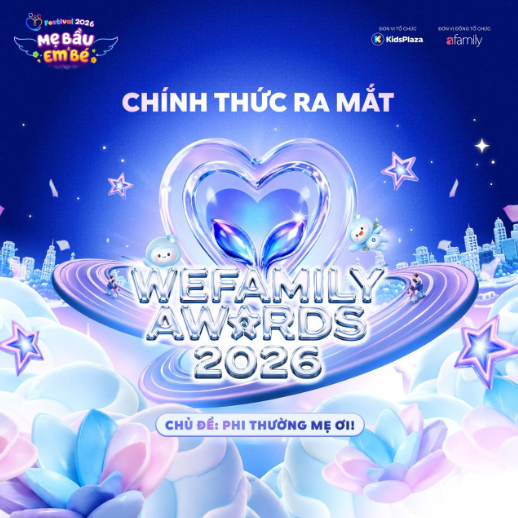 ‏Hạng mục Mẹ bé triệu view của WeFamily Awards 2026: Khi mẹ hiện đại biến việc nuôi con thành sân khấu rực rỡ, đầy tiếng cười‏         ‏ ‏ - Ảnh 1.