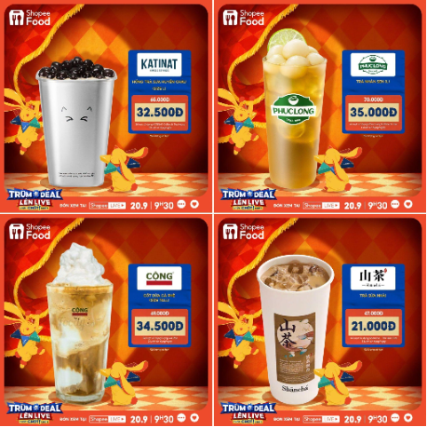 Rước deal Trung thu giảm tới 50%, ph&aacute; cỗ cực hời với ShopeeFood tại Tr&ugrave;m Deal L&ecirc;n Live 20/9 - Ảnh 1.