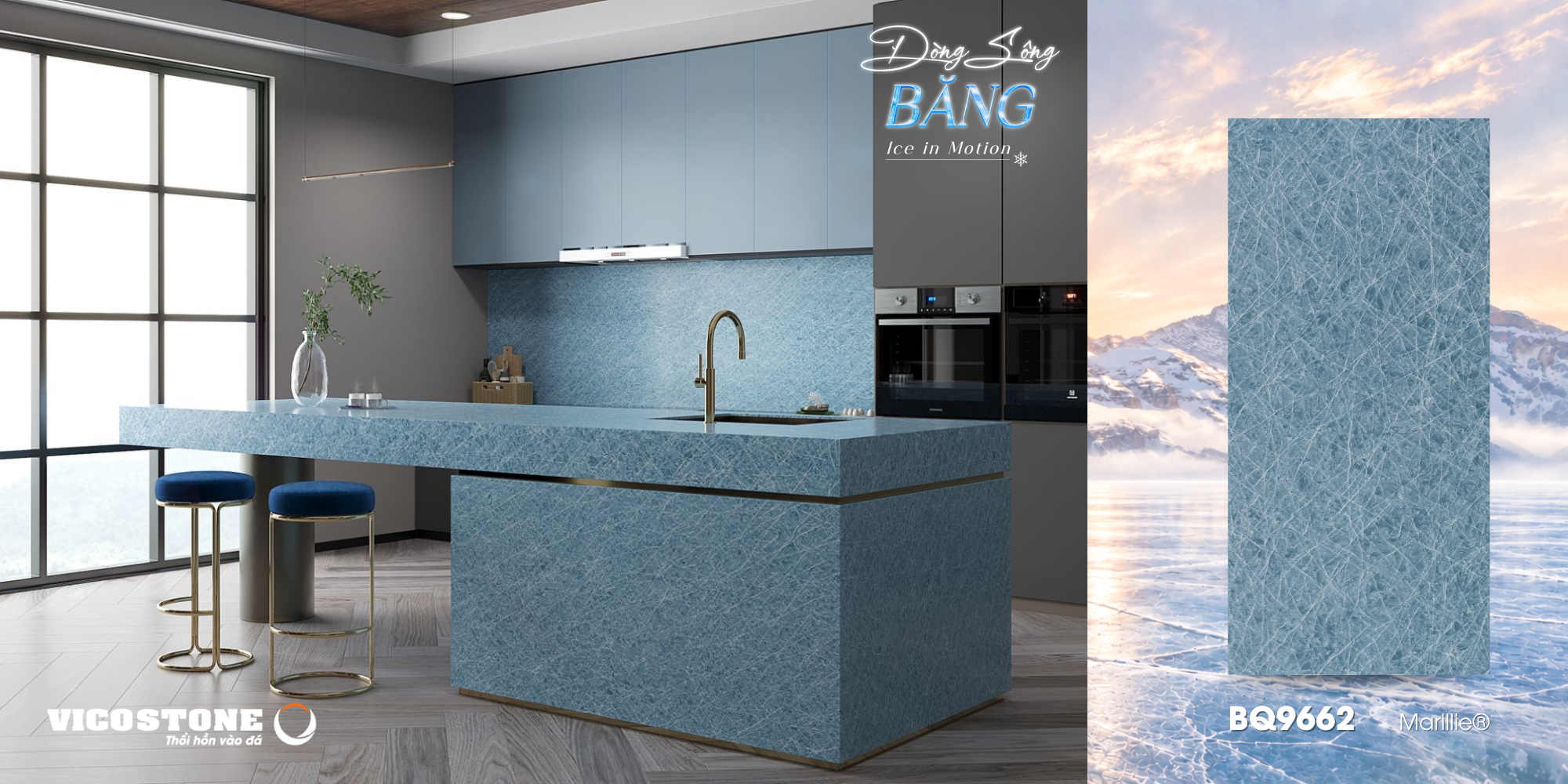VICOSTONE® Dòng Sông Băng: Đưa thiên nhiên vào không gian sống đậm chất riêng- Ảnh 2. VICOSTONE® Dòng Sông Băng: Đưa thiên nhiên vào không gian sống đậm chất riêng- Ảnh 2.