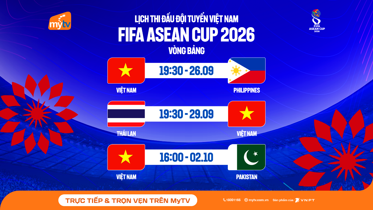 MyTV chính thức sở hữu bản quyền FIFA ASEAN Cup 2026- Ảnh 1. MyTV chính thức sở hữu bản quyền FIFA ASEAN Cup 2026- Ảnh 1.