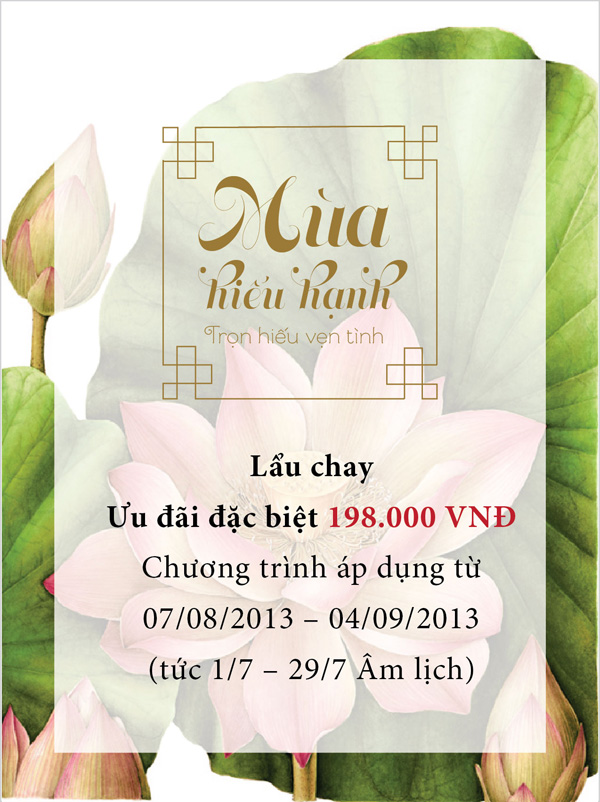 Cùng gia đình thưởng thức lẩu chay m&ugrave;a hiếu hạnh 3