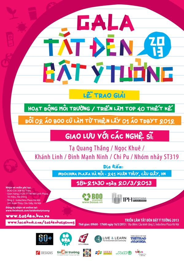 Hưởng ứng Giờ tr&aacute;i đất 2013 c&ugrave;ng Indochina Plaza H&agrave; Nội 4