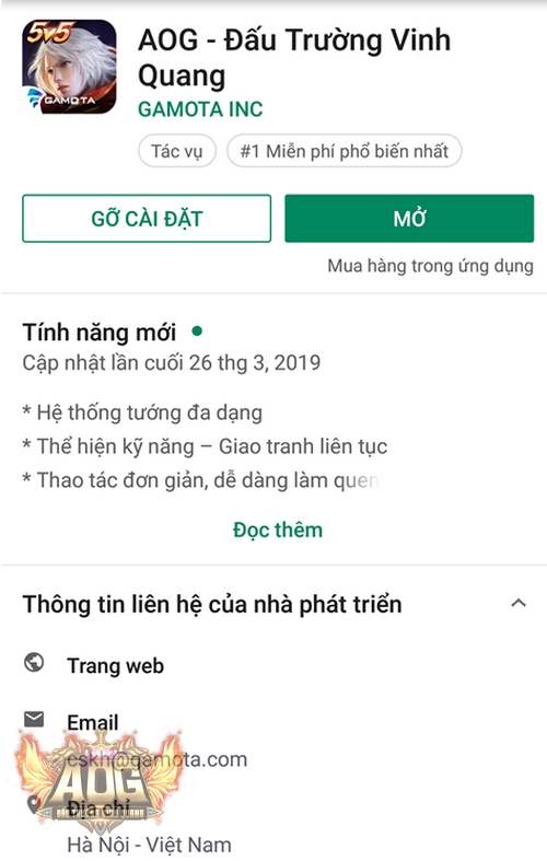 AOG – Đấu Trường Vinh Quang chiếm giữ vị trí Top 1 trên Google Play Store sau 24h ra mắt - Ảnh 3.