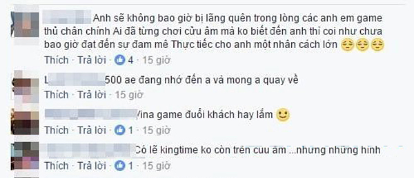 Anh nhận được sự yêu mến của nhiều anh em game thủ Việt