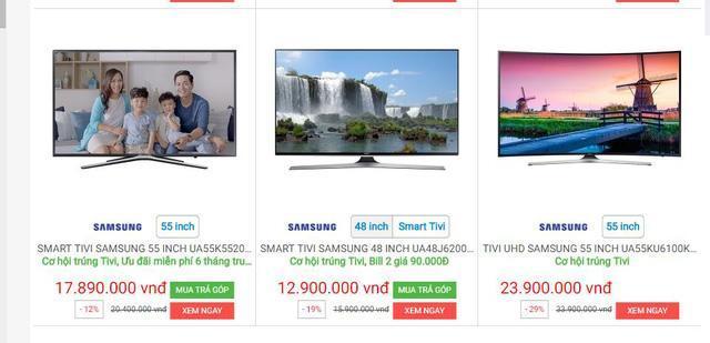 Khảo sát giá dòng Smart TV của Samsung, bạn có thể nhận thấy giá của những chiếc Smart TV Samsung chỉ nhỉnh hơn TV thông thường một chút .