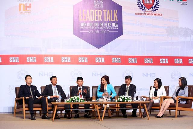 Các diễn giả tại tlak show Chiến lược cho thế hệ kế thừa