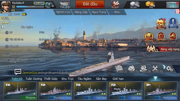 Tàu ngầm U-IIA trong game