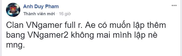 Khi game thủ Việt qua server TQ để trải nghiệm, full cả bang và lập thêm bang mới….