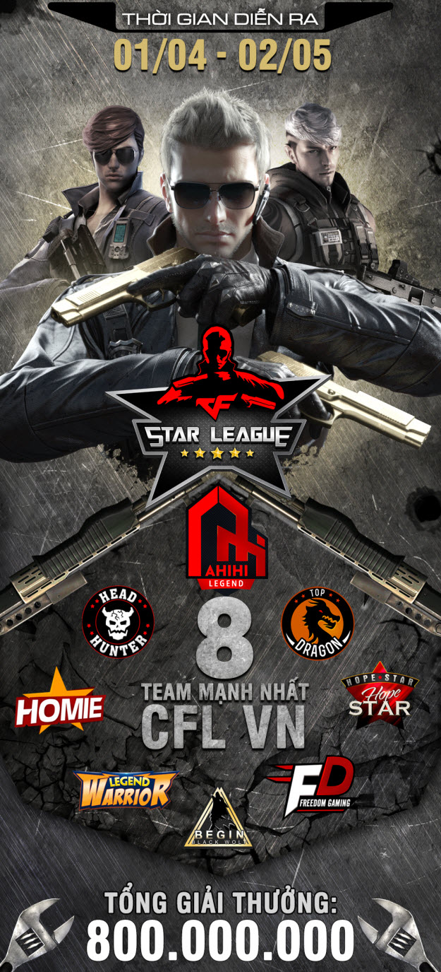 Khởi tranh CFL Star League với tổng giải thưởng 800 triệu đồng