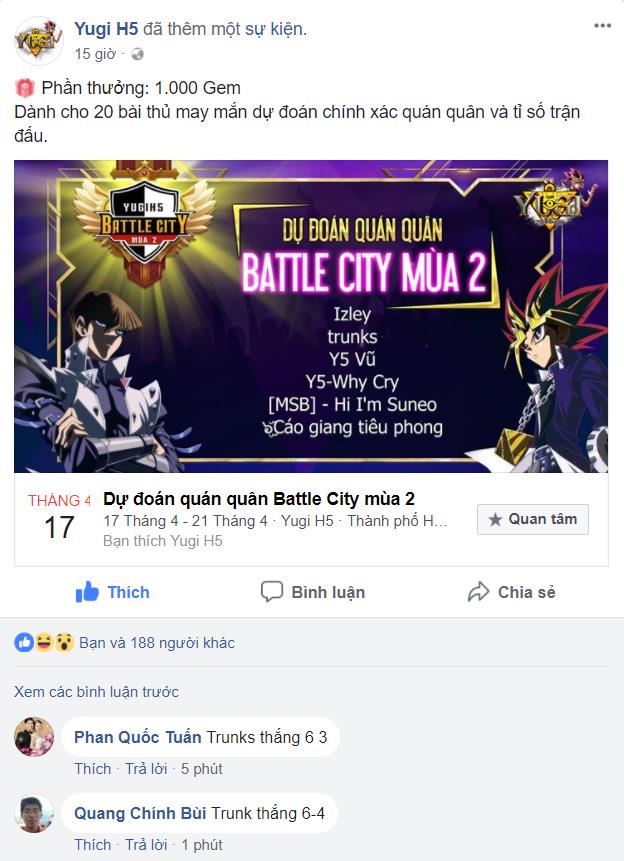 YUGIH5 Battle City mùa 2 bước vào loạt trận cuối cùng