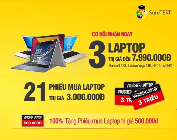 FPT Shop tặng laptop cùng hàng trăm voucher đến 3 triệu đồng cho sĩ tử Thi thử THPT Quốc gia - Ảnh 1.
