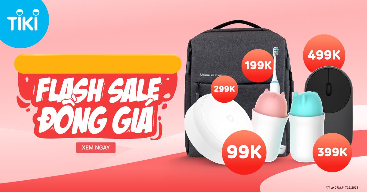 Tiki tung flash sale đến 49% và dự định mở rộng lên đến hàng triệu sản phẩm ngoại nhập