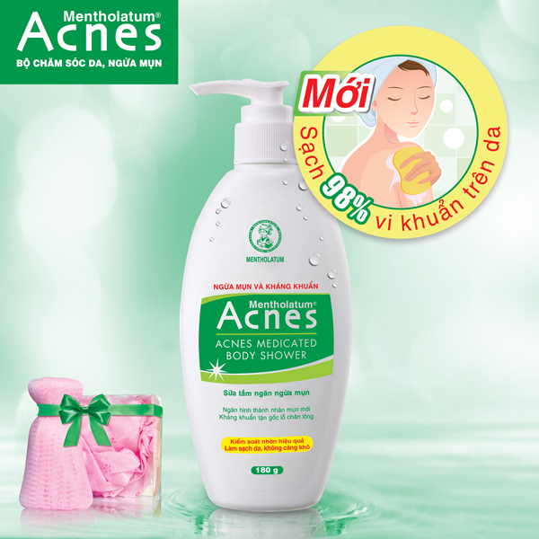 Ra mắt Acnes Body Shower Sữa tắm ngăn ngừa mụn