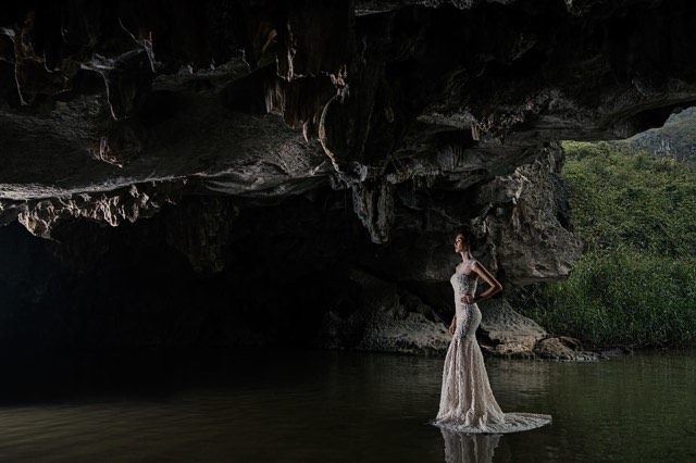 Về Ninh Bình, nhìn ngắm BST đầy ma mị của Hacchic Bridal - Ảnh 3.