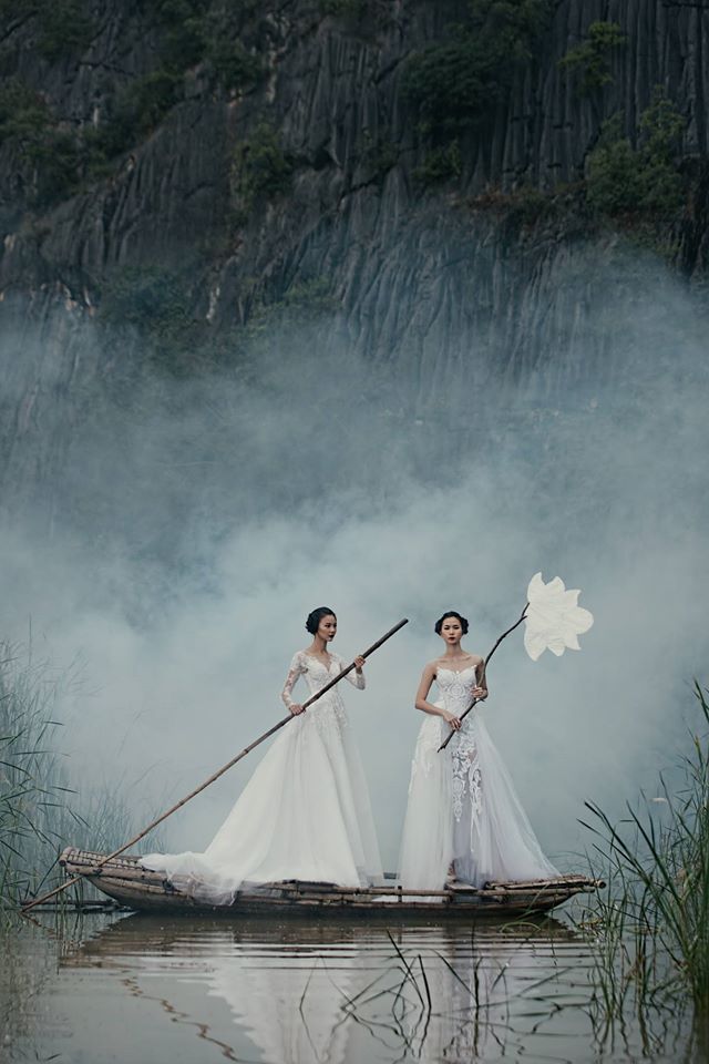 Về Ninh Bình, nhìn ngắm BST đầy ma mị của Hacchic Bridal - Ảnh 10.