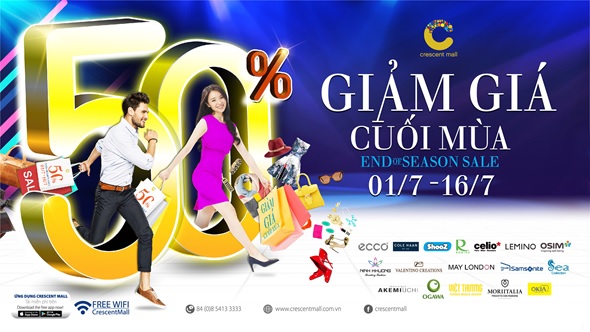 B&ugrave;ng nổ h&agrave;ng loạt thương hiệu sale cuối m&ugrave;a tại Crescent Mall - Ảnh 1.