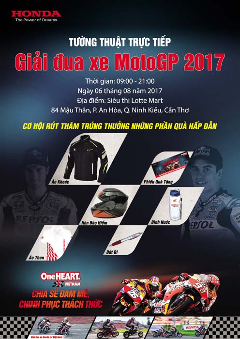 Honda Việt Nam tiếp tục mang giải đua MotoGP đến với khán giả Cần Thơ - Ảnh 1.