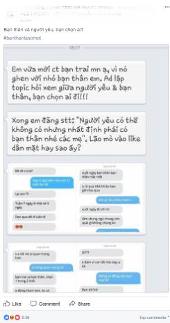 Thời đại nào rồi mà yêu nhau còn hỏi chọn bạn thân hay người yêu? - Ảnh 3.