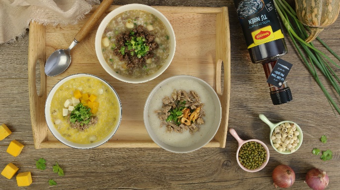 Cùng một nồi cháo đậu xanh hạt sen, mẹ đảm khéo léo đổi 3 vị cho bé, vừa ngon vừa lành - Ảnh 1. Cùng một nồi cháo đậu xanh hạt sen, mẹ đảm khéo léo đổi 3 vị cho bé, vừa ngon vừa lành - Ảnh 1.