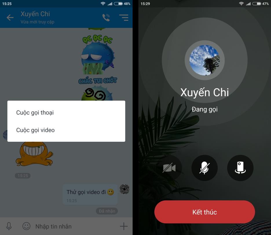 Zalo ra mắt tính năng video call và phát video trực tiếp