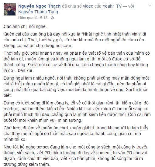 Bất hoà quan điểm, Ngọc Thạch và Dưa Leo “đăng đàn” tranh luận - Ảnh 2.