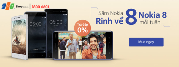 Chỉ với 3,9 triệu đồng, sở hữu ngay siêu phẩm Nokia 8 tại FPT Shop - Ảnh 1.