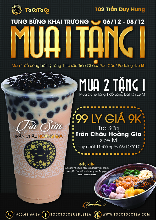 Chen chân thưởng thức trà sữa đúng điệu, chỉ 9k/ly tại TocoToco Trần Duy Hưng (Hà Nội) - Ảnh 1.