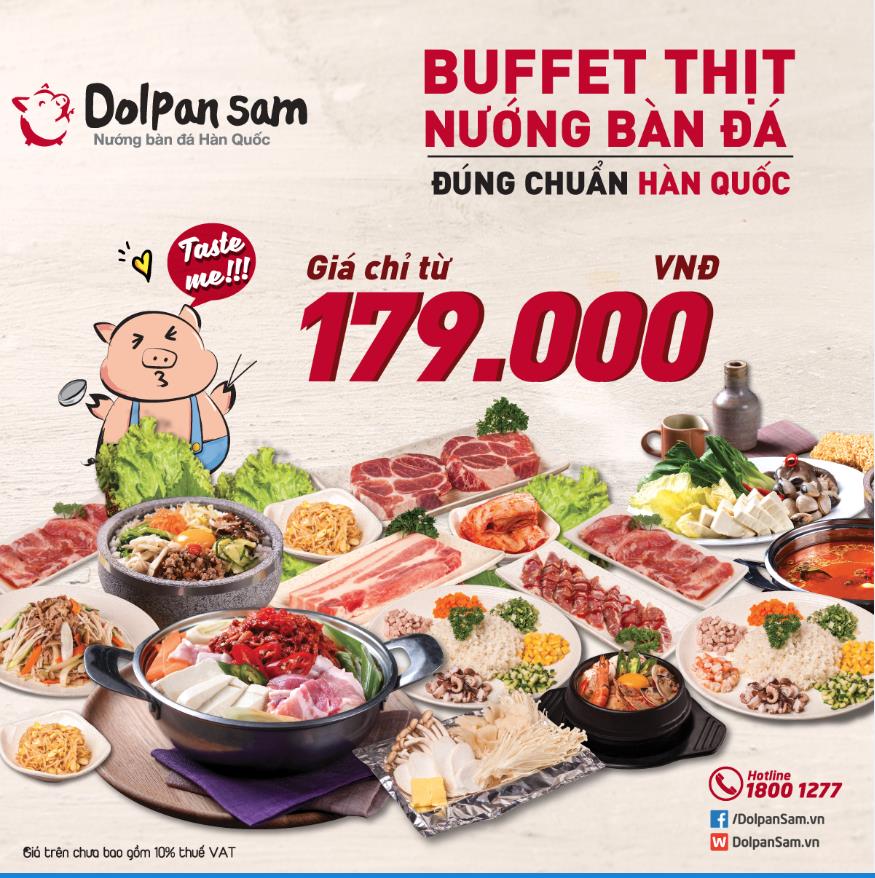 Thưởng thức buffet thịt nướng b&agrave;n đ&aacute; độc đ&aacute;o từ H&agrave;n Quốc - Ảnh 1.