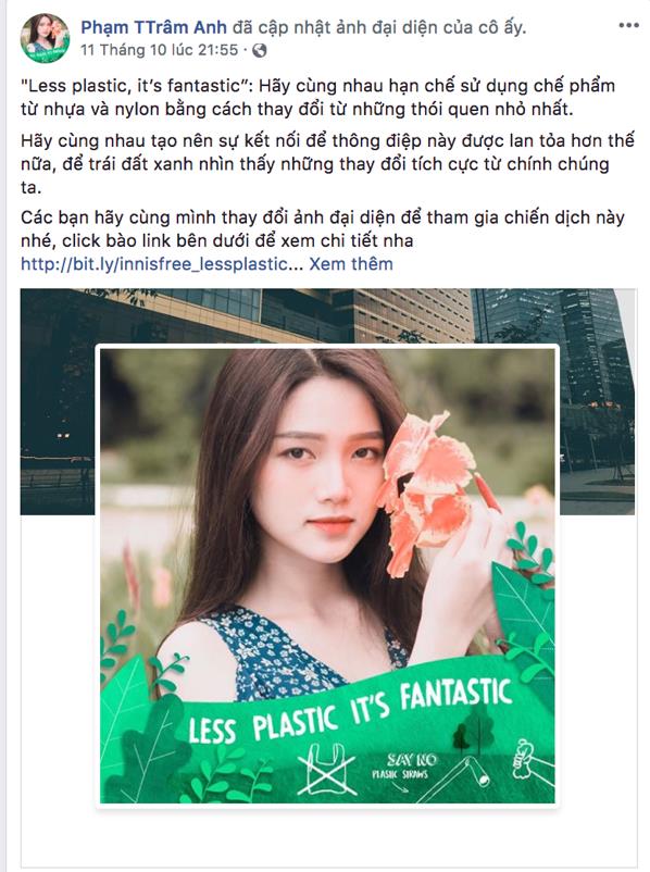 Facebook tràn ngập sắc xanh với thông điệp “Less Plastic It’s Fantastic” đầy ý nghĩa - Ảnh 7.