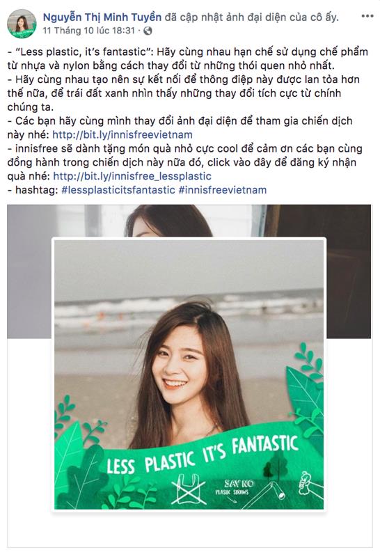 Facebook tràn ngập sắc xanh với thông điệp “Less Plastic It’s Fantastic” đầy ý nghĩa - Ảnh 8.