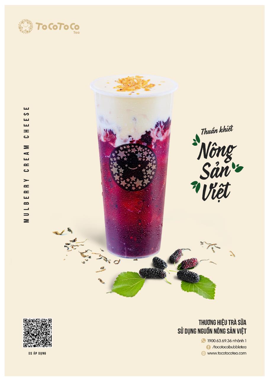 Mulberry cream cheese: M&oacute;n qu&agrave; đặc biệt TocoToco tri &acirc;n kh&aacute;ch h&agrave;ng nh&acirc;n dịp sinh nhật 5 tuổi - Ảnh 2.