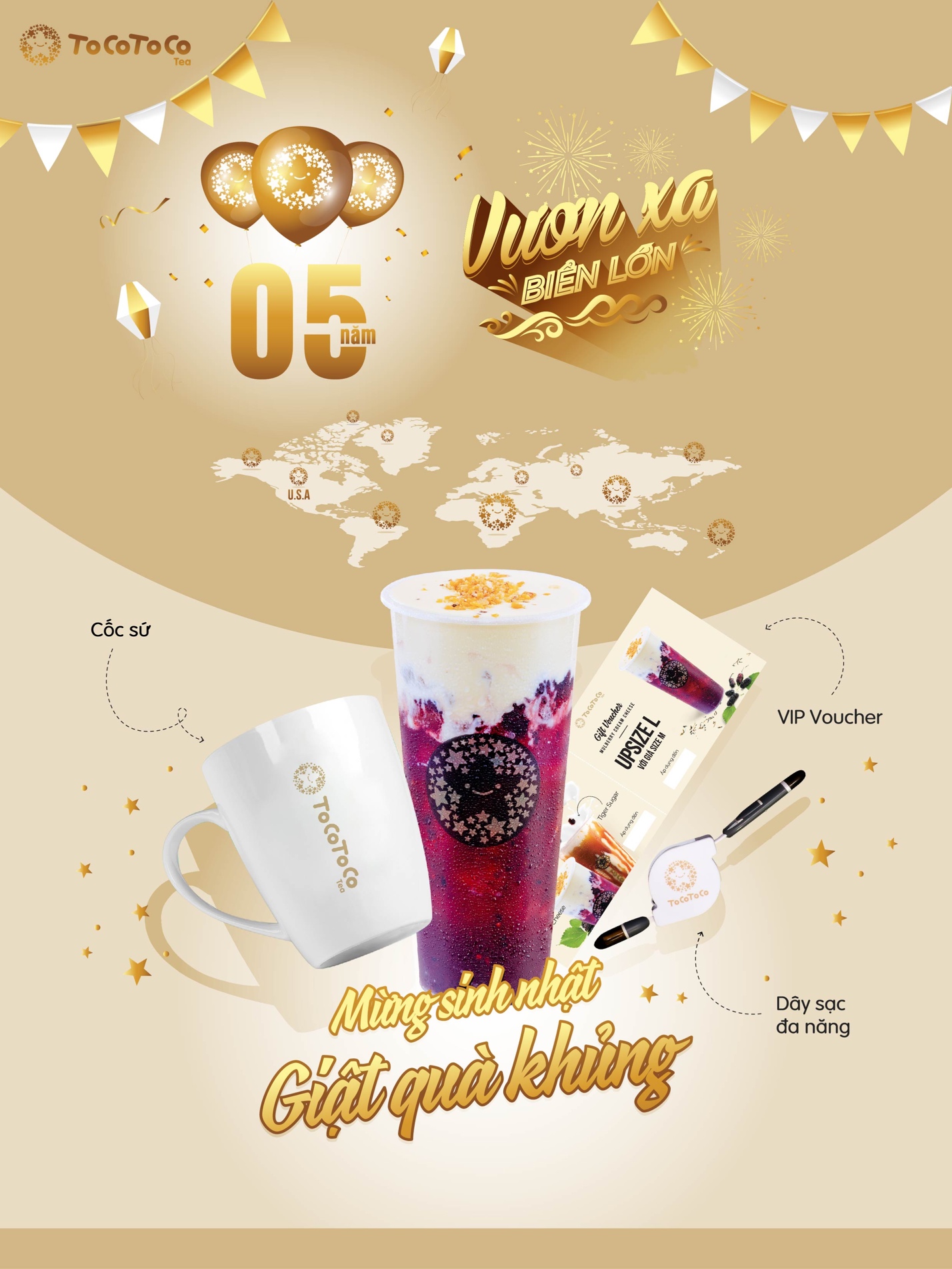 Mulberry cream cheese: M&oacute;n qu&agrave; đặc biệt TocoToco tri &acirc;n kh&aacute;ch h&agrave;ng nh&acirc;n dịp sinh nhật 5 tuổi - Ảnh 4.