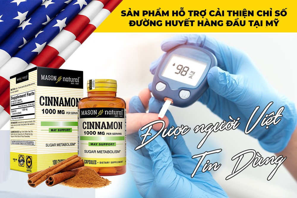 Cinnamon Mason - Hỗ trợ cải thiện chỉ số đường huyết với tinh chất vỏ quế - Ảnh 2.