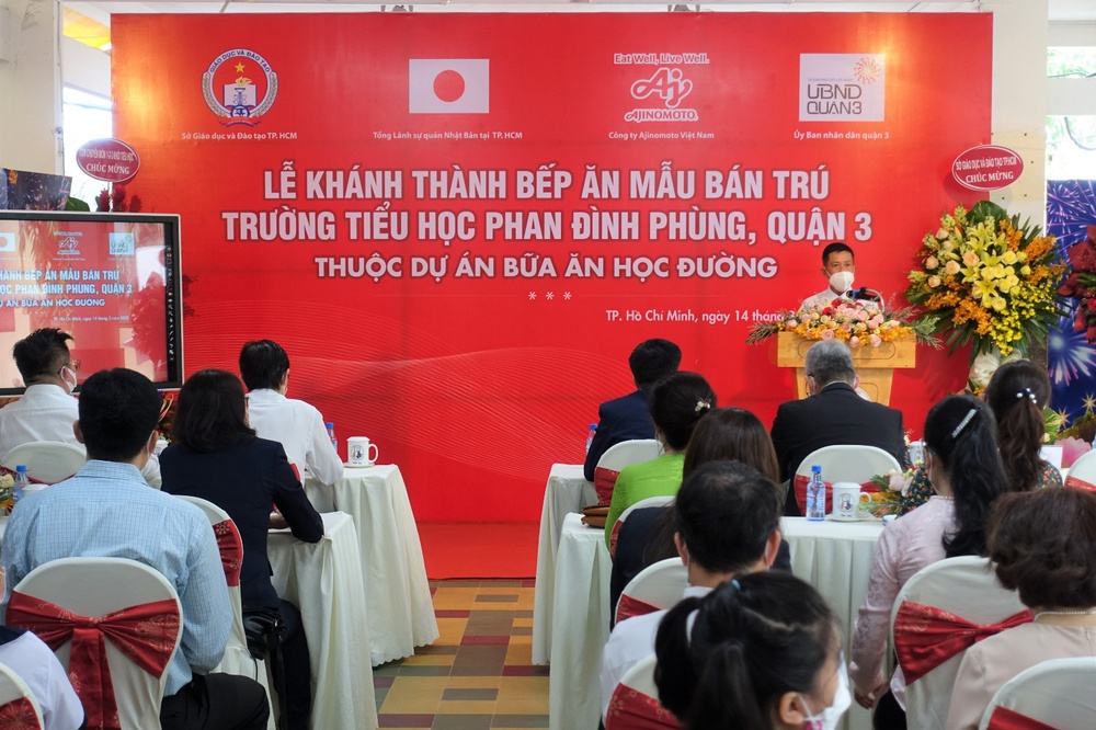 Học sinh trường Tiểu học Phan Đình Phùng đón mừng Bếp ăn mẫu bán trú chuẩn Nhật Bản - Ảnh 4.