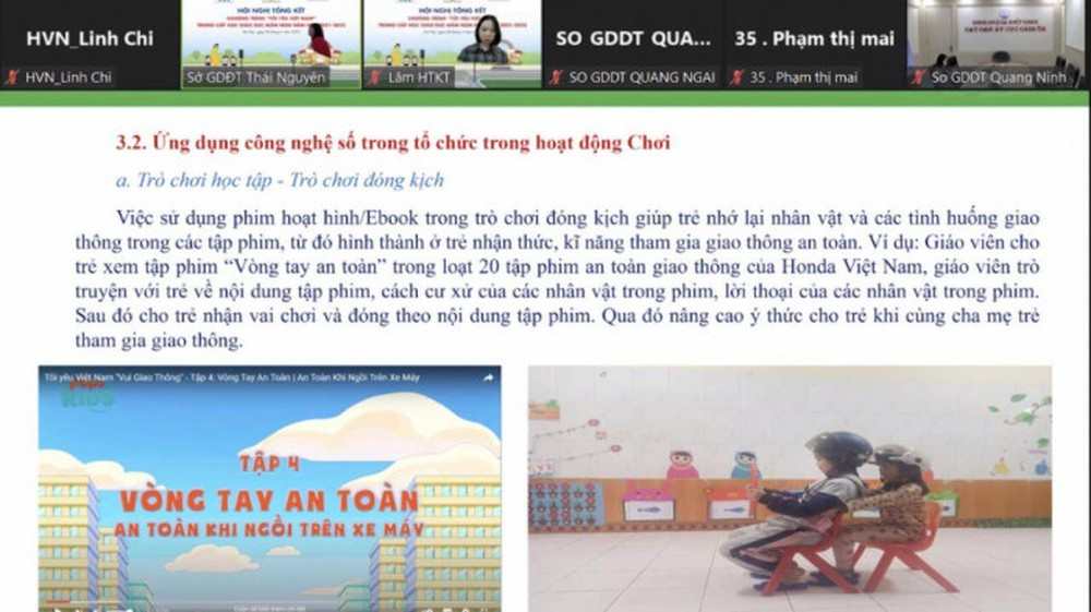 “Vui Giao thông” góp phần hình thành thế giới quan ATGT cho trẻ mầm non - Ảnh 1.