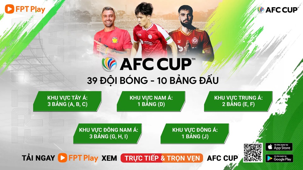 Xem AFC Cup 2022 trực tiếp và trọn vẹn trên FPT Play - Ảnh 1.