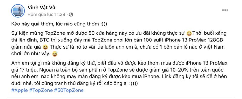 Hot sale khủng nhất năm của TopZone: Hút gần 35.000 người đăng ký - Ảnh 2.