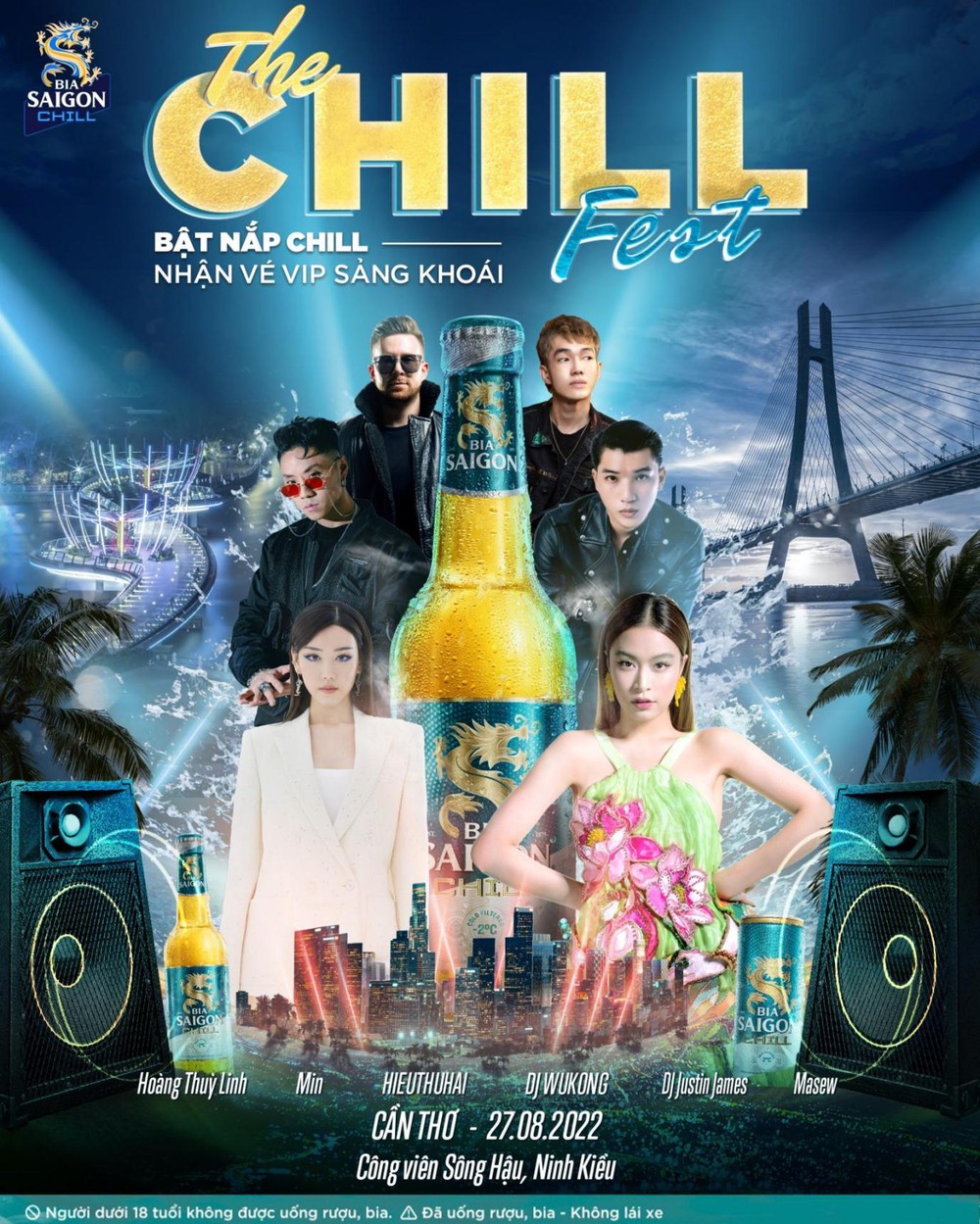 Đại tiệc âm nhạc The Chill Fest mang cả bãi biển vào công viên Sông Hậu - Ảnh 1.