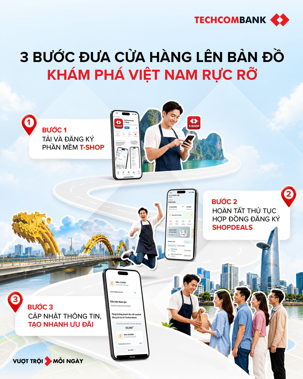 Techcombank OneU đồng h&agrave;nh c&ugrave;ng hơn 25 triệu kh&aacute;ch h&agrave;ng kh&aacute;m ph&aacute; Việt Nam rực rỡ - Ảnh 2.