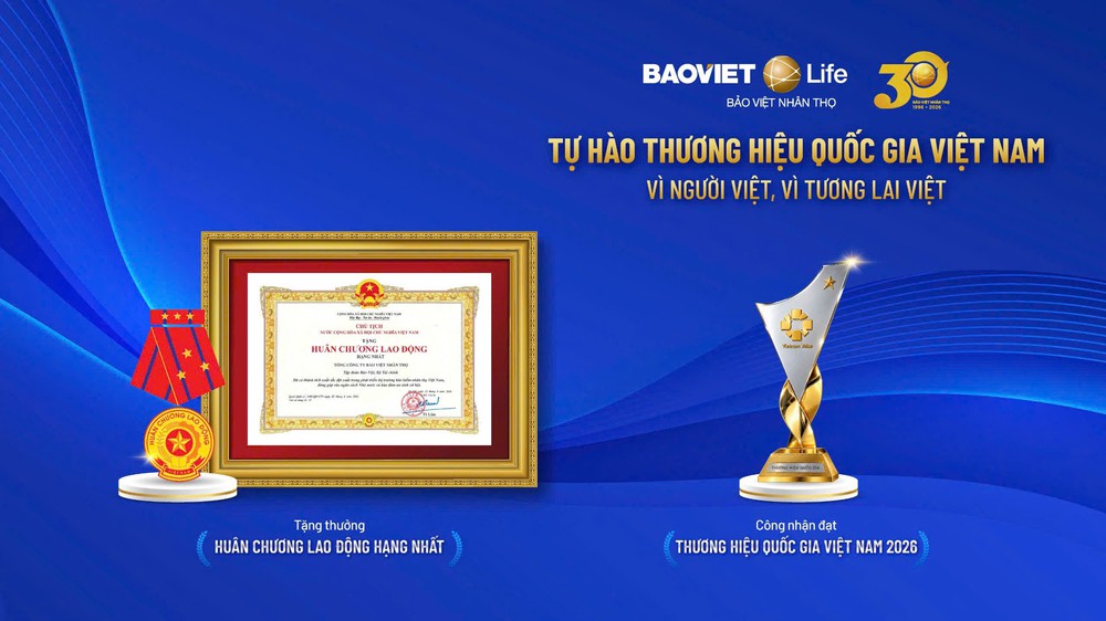 ‏Sản phẩm của Bảo Việt Nhân thọ đạt Thương hiệu Quốc gia Việt Nam 2026: 30 năm xây dựng năng lực cạnh tranh của thương hiệu bảo hiểm Việt Nam‏- Ảnh 2.
