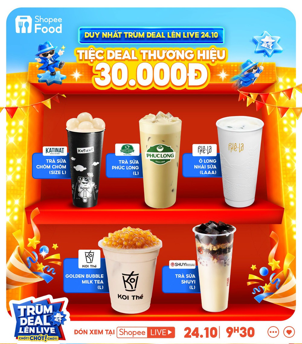 Rủ nhau nhập tiệc, săn deal món ngon giảm đến 50% cùng ShopeeFood trên Trùm Deal Lên Live 24.10 - Ảnh 2.
