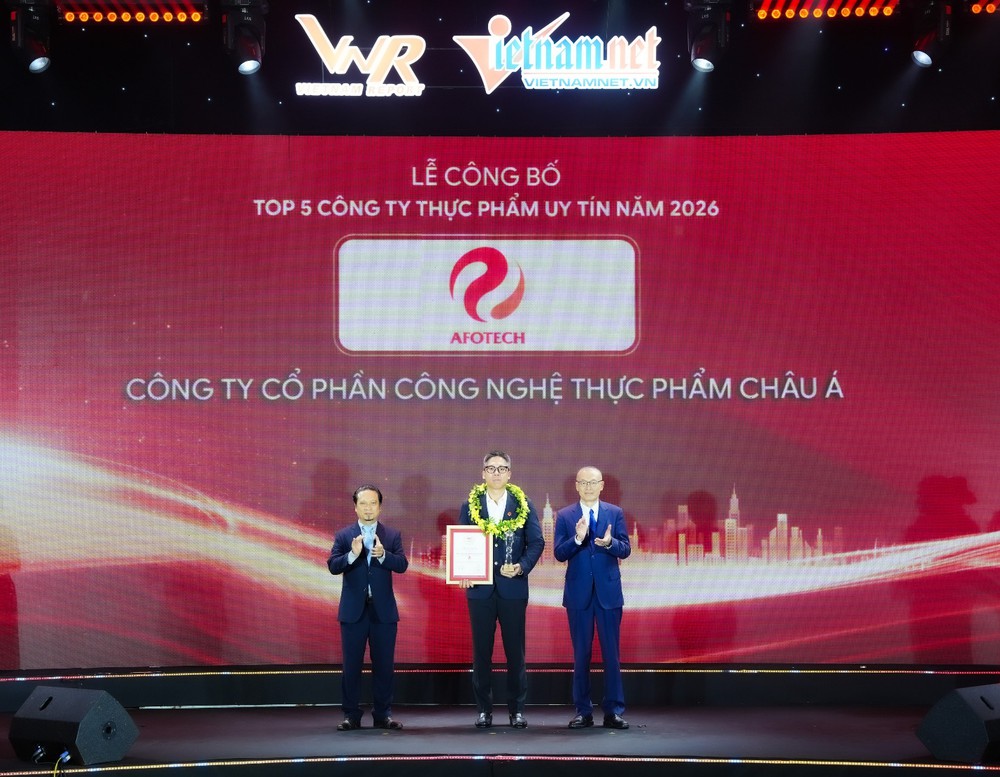 AFOTECH được vinh danh trong TOP 03 Công ty uy tín ngành Thực phẩm – Đồ uống năm 2026- Ảnh 2.