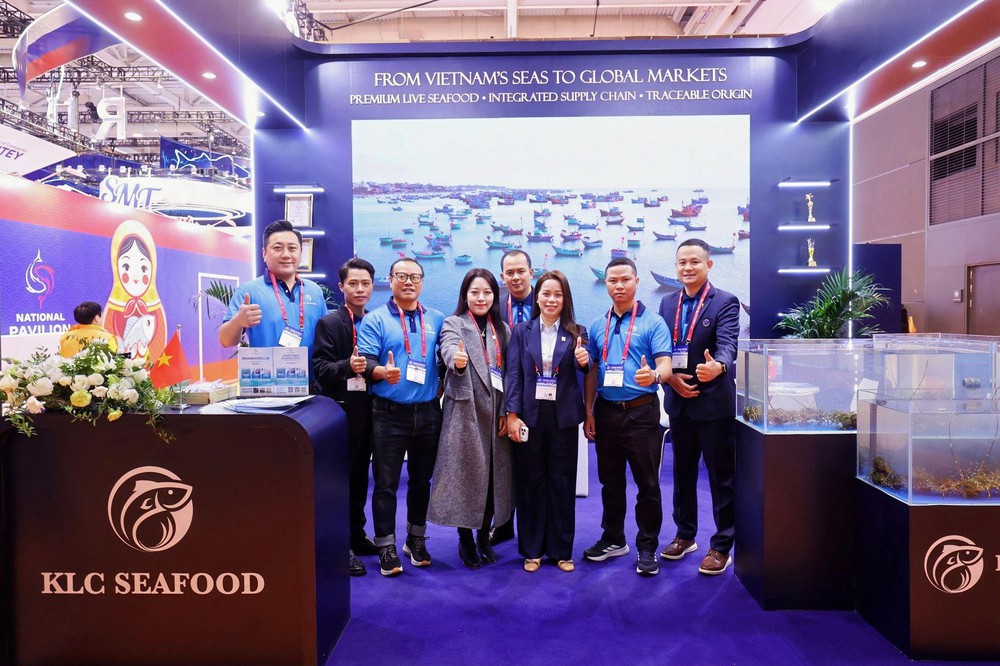 KLC Seafood đưa tôm hùm Việt đến thị trường toàn cầu tại CFSE 2026- Ảnh 4.