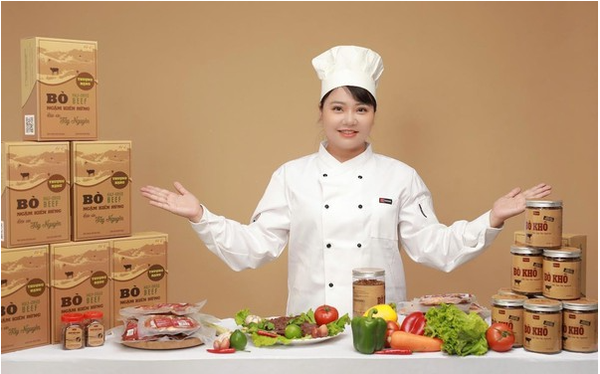 Người đẹp Nam Định xây dựng thương hiệu cùng đặc sản bò Tây Nguyên