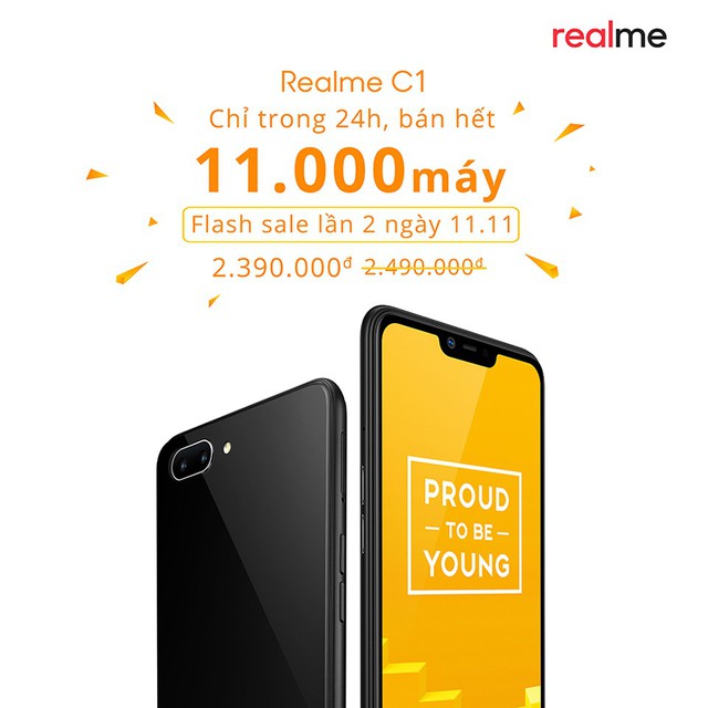 Đạt hơn 11.000 máy chỉ trong 1 ngày, Realme C1 chính thức “xô đổ” kỷ lục của OPPO F9 - Ảnh 1.