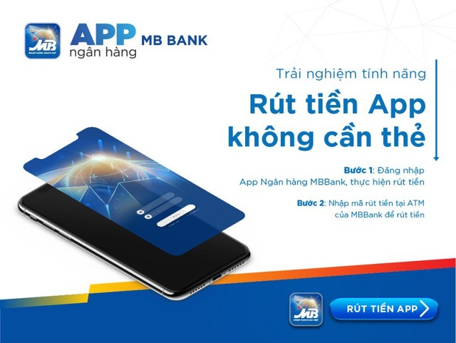 Rút tiền không cần thẻ với app ngân hàng MBBank - Ảnh 1.