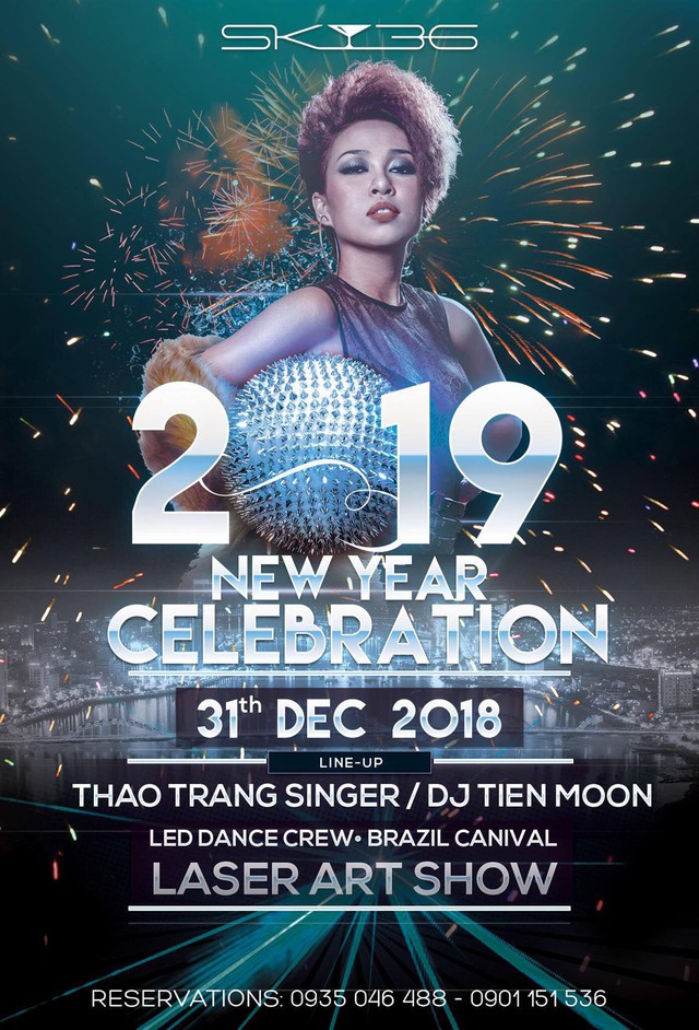 SKY36 thắp sáng bầu trời Đà Nẵng trong đêm sự kiện 2019 New Year Celebration - Ảnh 1.
